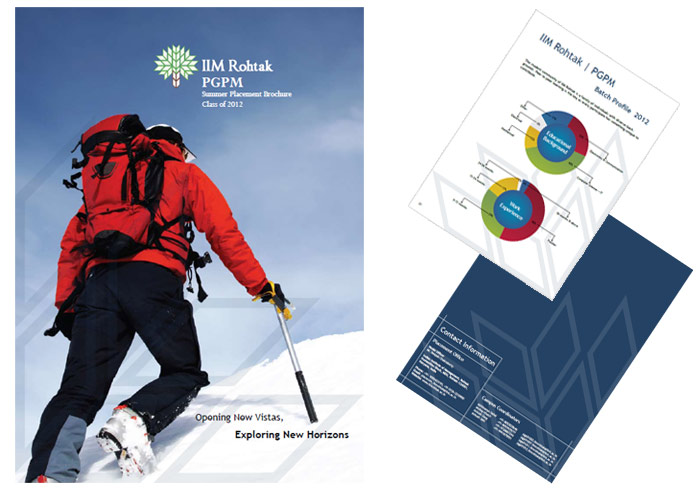 IIM Rohtak Placement Brochure Design and Printing